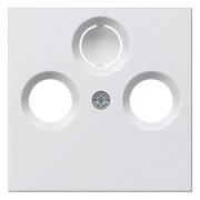 Накладка TV-FM-(SAT) розетки System 55 Gira Белый матовый
