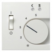 Накладка для регулятора теплого пола Gira белый матовый