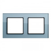 Рамка 2-ая стекло Jung A Creation Серо-голубой