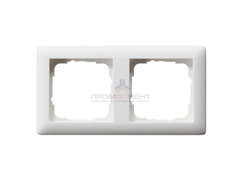 Рамка 2-ая Gira Standard 55 Белый матовый