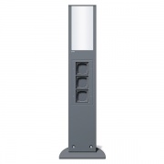 Энергетическая стойка Gira Антрацит 769 мм со световым элементом и тремя свободными гнездами TX_44