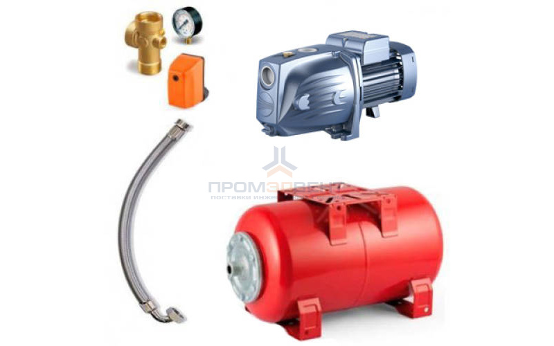 Насосная станция Pedrollo HYDROFRESH JSWm 2B-50 CL - 0,90кВт (Qmax 70 л/мин, 1x230В)