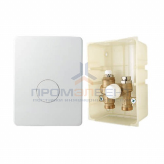 Комплект термостатический VALTEC ICBOX-5 (с пластиковой панелью, цвет белый)
