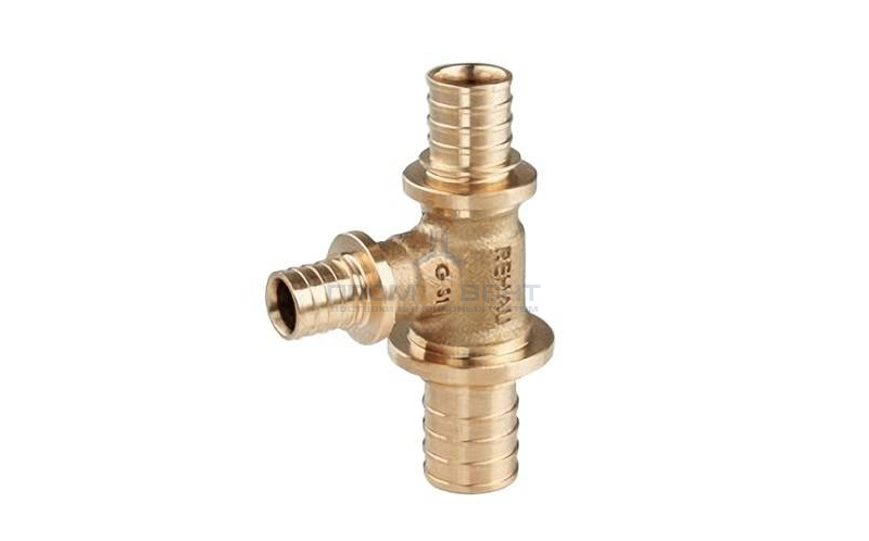 Тройник переходной REHAU PLATINUM - 25 x 16 x 25 (бронза, для труб из сшитого полиэтилена RAUTITAN)