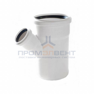 Тройник с уменьшенным отводом на 45° REHAU RAUPIANO PLUS - 125 x 110 (для внутренней канализации)