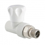 Кран вентильный для радиатора прямой VALTEC VTp.717.V - 20 x 1/2" (Пайка/НР, для полипропилен.труб)