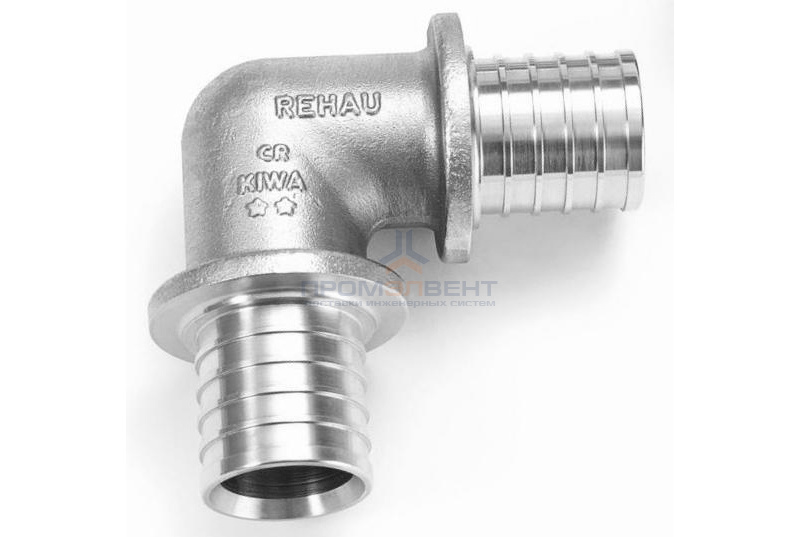 Отвод 90° REHAU - 20 (латунь, для труб из сшитого полиэтилена RAUTHERM S)