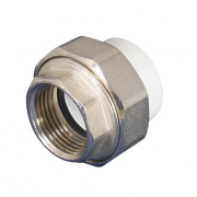 Переход на внутреннюю резьбу разъемный KALDE - 32 x 3/4" (для полипропиленовых труб, цвет белый)