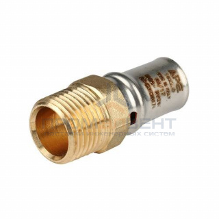 Переход на наружную резьбу STOUT - 26 x 1" (прессовой, для металлопластиковых труб)