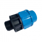 Переход на наружную резьбу ДЖИЛЕКС - 40 x 1" (винтовой, для труб ПНД)