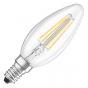Лампа филаментная светодиодная свеча Osram LED Retrofit CLAS B 40 4W/827 470lm E14 Filament