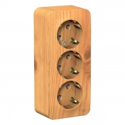 Розетка 3-ая с заземлением без шторок Blanca Schneider Electric 16А 250В ясень изол.пластина