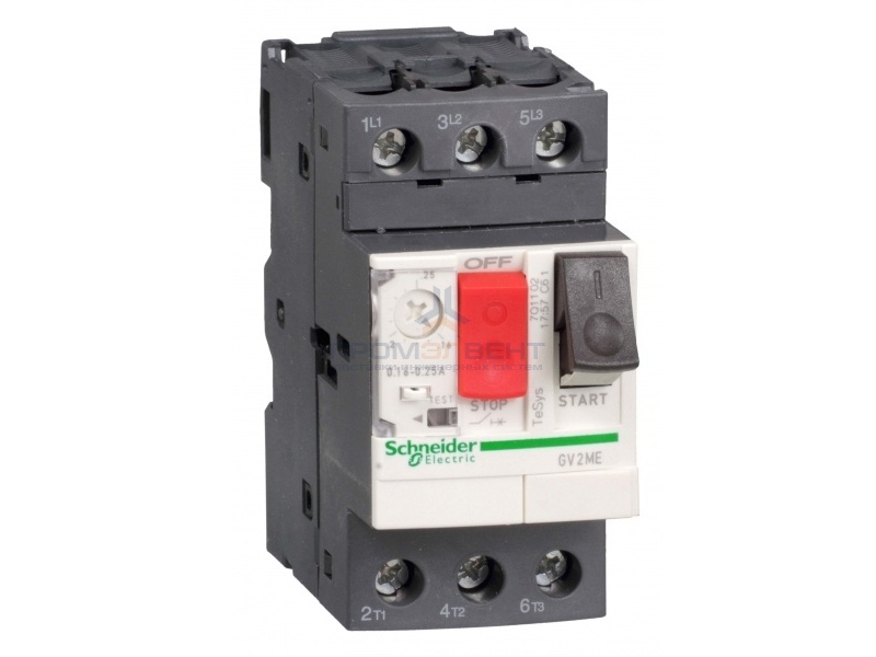 Автомат Schneider Electric TeSys GV2ME с комбинированным расцепителем 0,25-0,40А