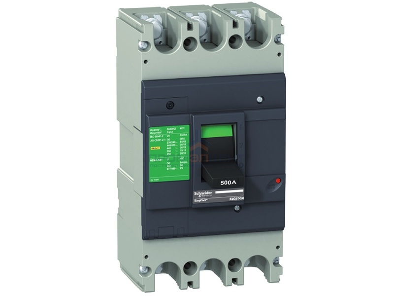 Автоматический выключатель Schneider Electric EZC630N 500A 36кА/415В 3П3Т (автомат)