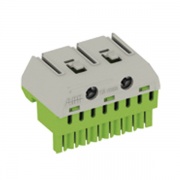 Клеммник самозажимной ABB PE 8x4+2x25мм ZK82G