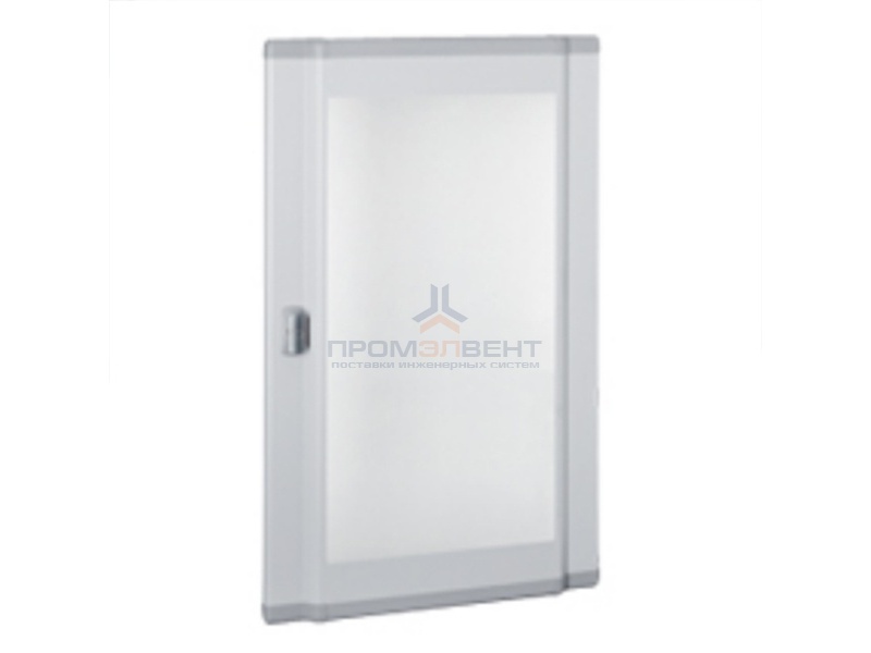 Дверь со стеклом выгнутая для шкафов Legrand XL3 160-400 высотой 600мм 3 рейки